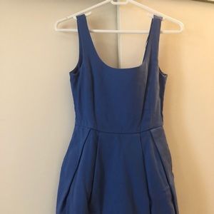 Beauty bright blue dress